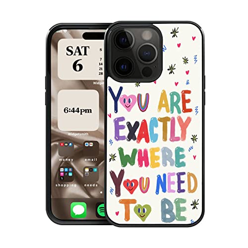 "You Are Exactly Where You Need to Be" - Aluminum Hard Phone Case for iPhone 14 Pro