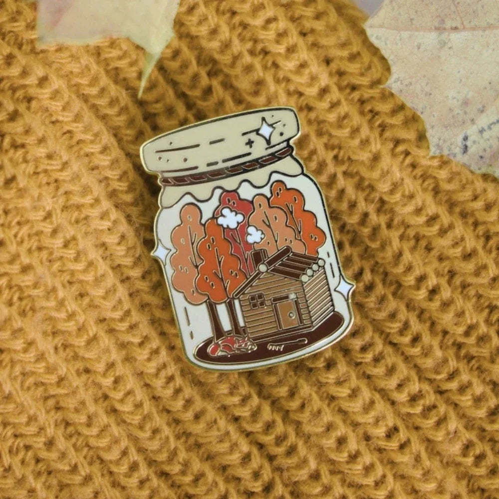 Jar of Autumn Enamel Pin