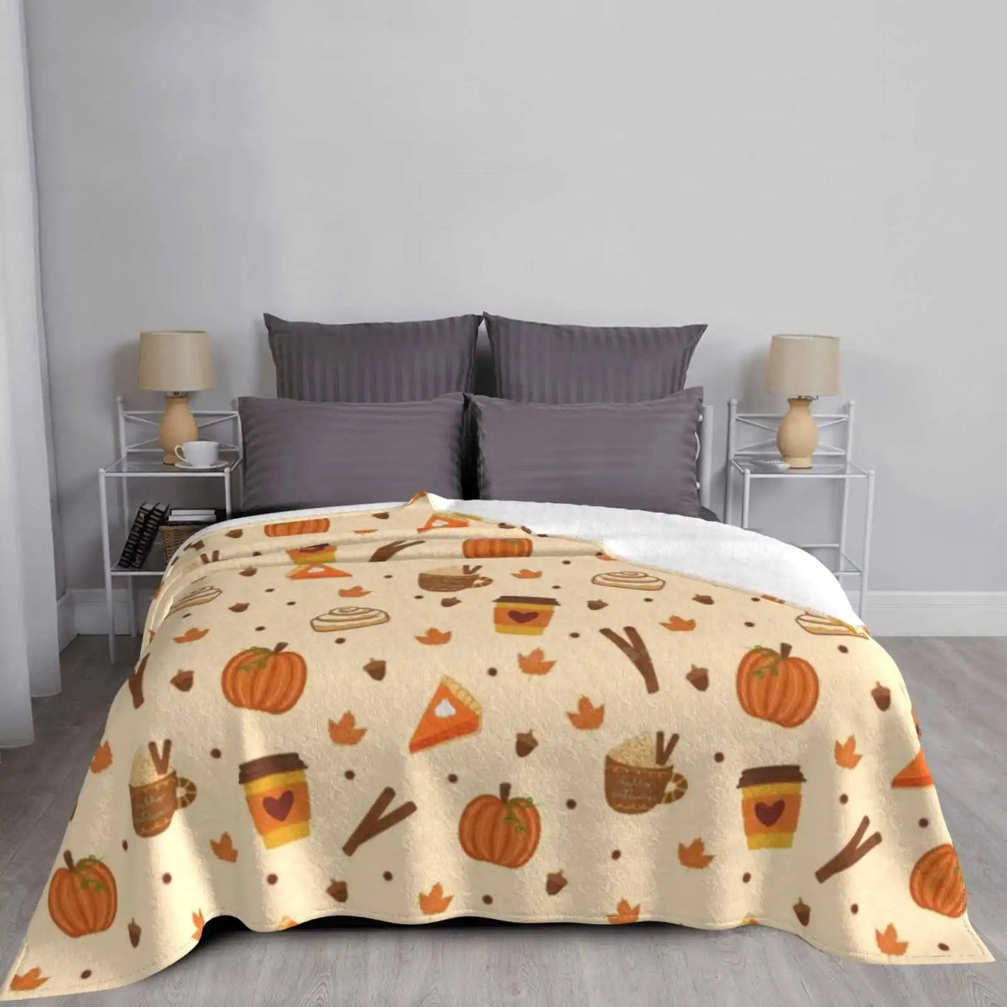 Pumpkin Spice Latte Blanket