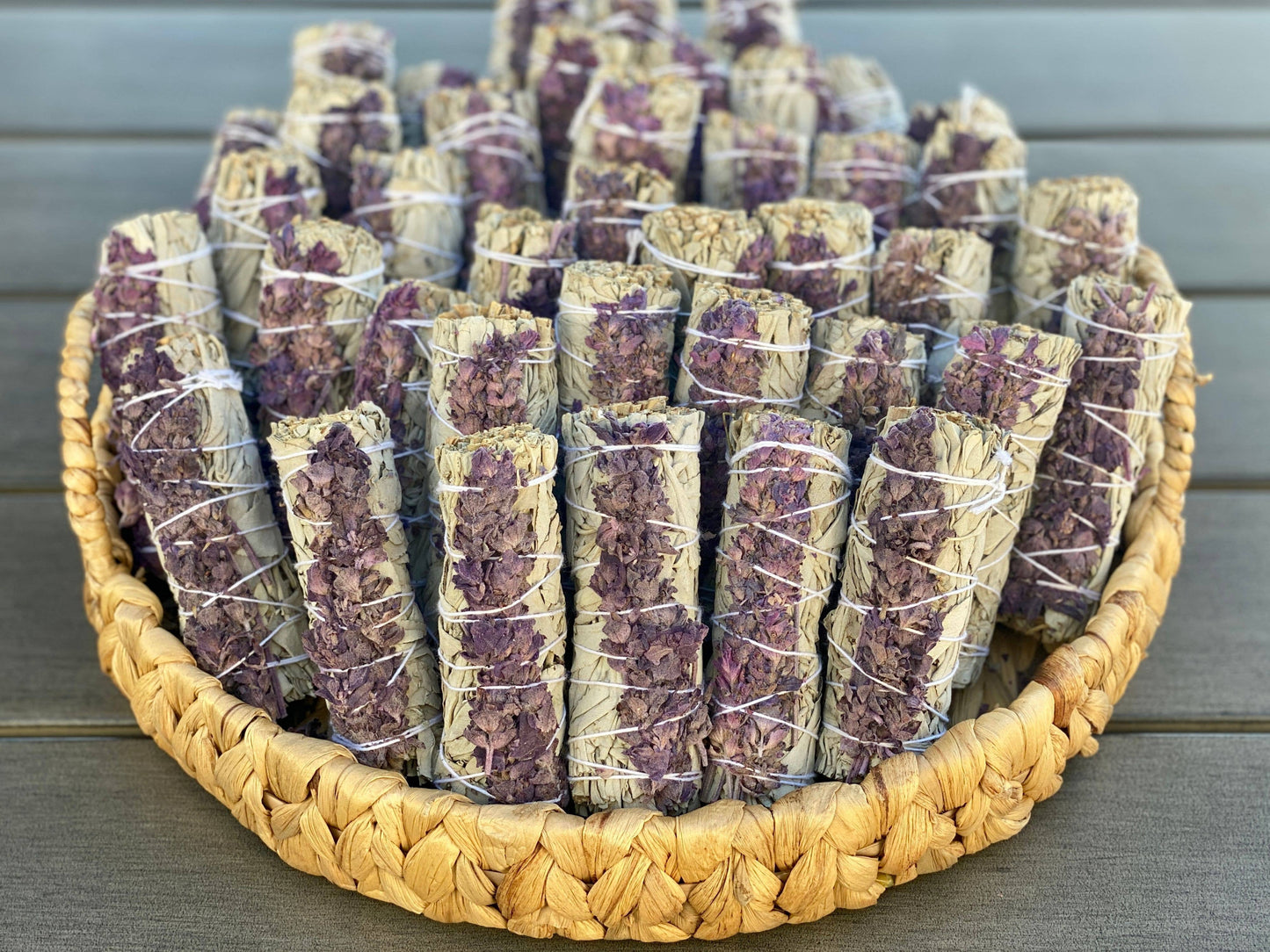 White Sage w/ Lavender Flowers Bundle